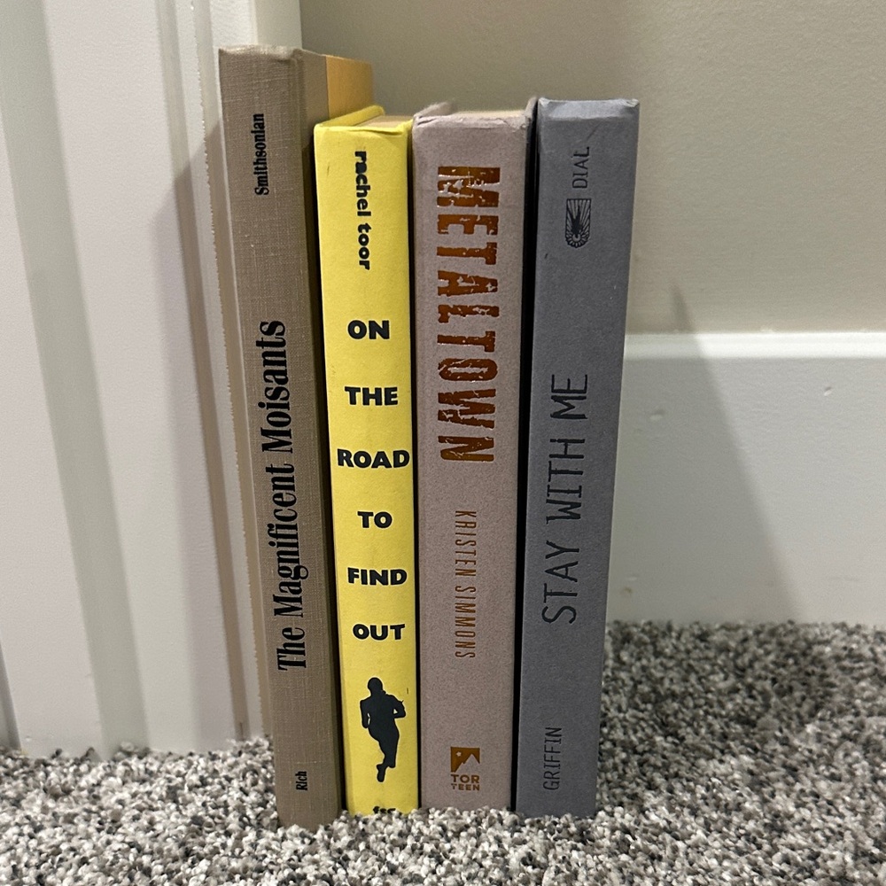 Decorative Book Bundle #10 - Set of Four Hardcover Books in Neutral Tones